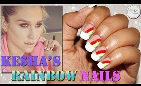 Ke$ha's Rainbow Nailart Tutorial | Nail Design for SPRING/SUMMER