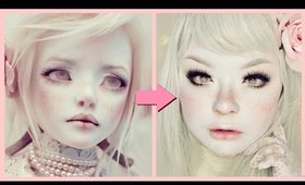 BJD FACEUP Doll Makeup Tutorial 白塗り メイク [人形] ~ Shironuri x BJD Faceup Series