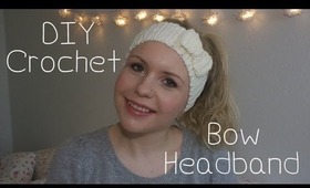 DIY crochet bow headband