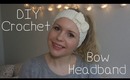 DIY crochet bow headband