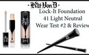 Kat Von D Lock-It 41 Light Neutral Foundation Follow Up Wear Test & Review | Vegan | Pale Skin