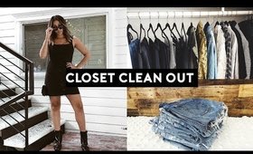 CLEAN WITH ME! CLOSET DECLUTTER + MOTIVATION AND TIPS 2018