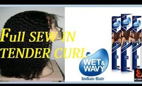 FULL SEW IN w/h lace closure BOBBI BOSS TENDER CURL | Shakeeyla