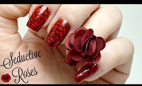 Seductive Roses Valentine's Day Nail Art Design! *Stamping Tutorial*