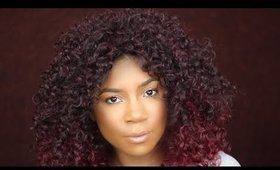 Brown Sugar Human Hair Blend Perfect Edge Half Wig - BSP02