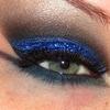 Blue and Black Glitter Look!