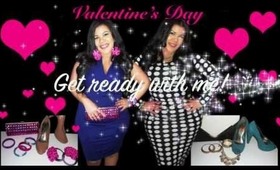 GET READY WITH ME- VALENTINE'S DAY Hair,Makeup,2 Outfits