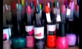 Quick and easy nail polish display idea