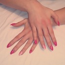 pink fashion nail design