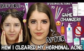 HOW I CLEARED MY SKIN FAST! HORMONAL ACNE SKINCARE ROUTINE