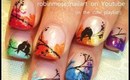 rainbow LOVE BIRDS robin moses nail art design tutorial 758
