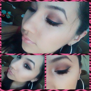 I created an everyday Smokey eye for day time but that could also be for going out at night :)