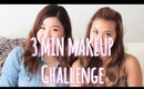 3 Minute Makeup Challenge! | ANGELLiEBEAUTY