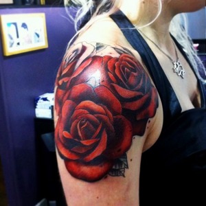 Can deep red ink cover up black in?