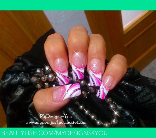 Abstract Pink and Purple Nails | Liudmila Z.'s (MyDesigns4You) Photo ...
