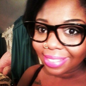 Wearing Daddy's Little Girl Lipstick from the Archie's Girls collection with More To Love Lip Pencil.