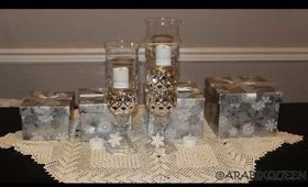 DIY CANDLE HOLDER GIFT - MANUALIDAD CADELARIOS ADORNO DE MESA