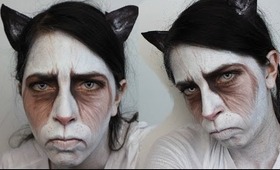 Halloween Makeup: Grumpy Cat
