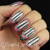 The Digit-al Dozen does florals: roses, stripes and French tips
