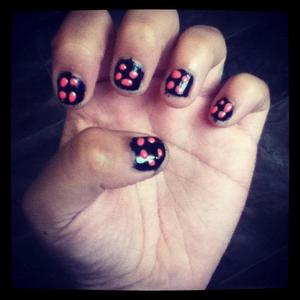 I did these nails and if you would like i will make you a look of it. i will on my YouTube page Check It Out!