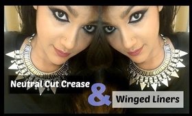 Neutral Cut Crease With Dramatic Winged Liners for Eid Ul Adha 2014