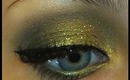 Holiday Greens, Golds & Sparkle Eyeshadow Tutorial