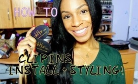 ☆ How To: Install + Style Clip In Extensions (feat. abHair clip ins)