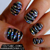 Zebra Glam Nails