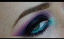 Wicked Wednesday: Mint Purple Smokey Eyes