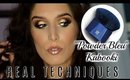 REAL TECHNIQUES "Powder Bleu" Kabooki Makeup Brush | Review & Demo