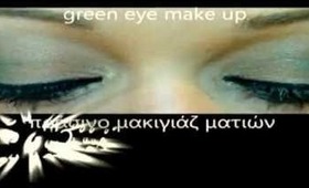 Smokey green makeup tutorial for valentine day No4