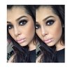Smokey eye nude lip 