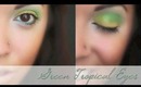 Tropical Green Eyeshadow ❤ Tutorial