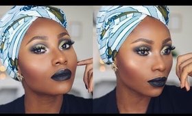 WAKANDA? | ANKARA INSPIRED MAKEUP TUTORIAL #12 | DIMMA UMEH