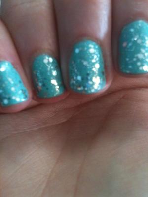 (Yes, I HAD to use the title!) 
Wet n Wild color used is 218A I Need A Refresh-Mint, and is not listed.