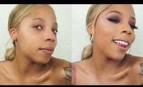 Pink Smokey Eye Soft Glam Makeup Tutorial