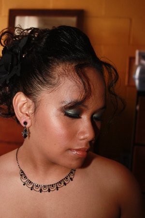 Prom hair and makeup - using MAC products.  Hair and makeup by Beauty by Honey.