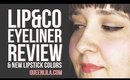 REVIEW | Lip & Co "Just Wing It" Eyeliner + New Lipstick Colors 💋Queen Lila