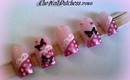 ~ Girly Tuesday ~ Nail Art ~ Butterflies With Polka Dots ~ #1