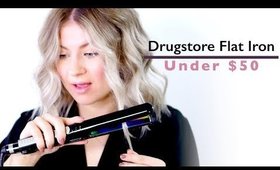 THE BEST DRUG STORE FLAT IRON?! | Milabu