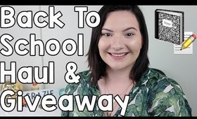 Back To School Haul & School Supplies Giveaway | OliviaMakeupChannel