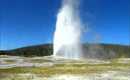 Old Faithful Erupting at Yellowstone National Park