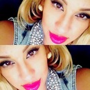 Bold lips. 