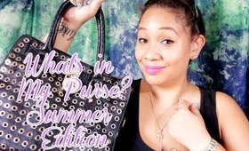 What's in My Bag, Summer Edition.  A Designer handbag lover with a Mommy twist.