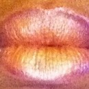 Purple, Orange, & Gold Gradient Lips