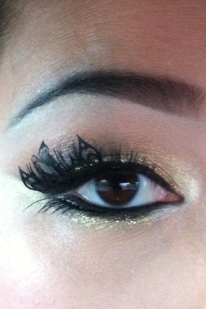 Fused Paper Lashes with Red Cherry Lashes. 