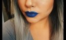 blue lips & white liner