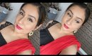 Classic Red Lip & Smokey black eyes tutorial | RajiOsahn