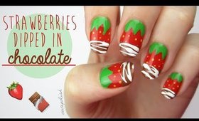 Strawberry Nails Dipped In REAL Chocolate?! + BIG NEWS!