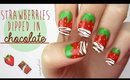 Strawberry Nails Dipped In REAL Chocolate?! + BIG NEWS!